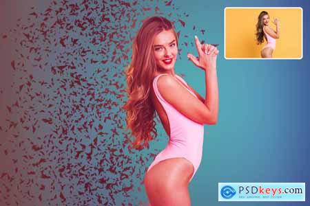Dispersion Effect Photoshop Action F4FPQFD
