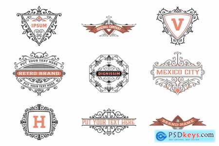 Pack of 9 logos and badges SGFFHYL