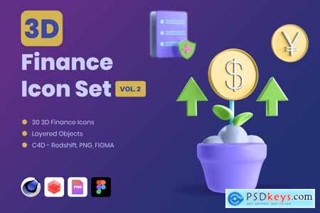 3D Finance Icon Set - Vol 2 9MPVG62