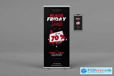 Black Friday Sale Roll Up Banner JAEHJNT