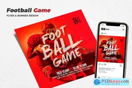 Football Game Match Social Media Promotion BR8NY3F