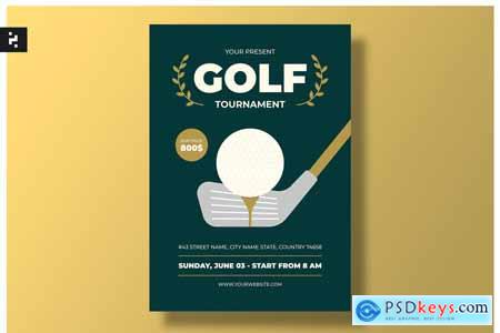 Golf Tournament Flyer PY67BEG