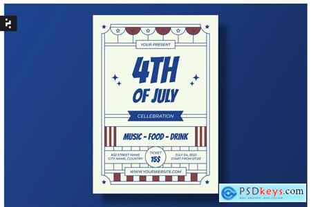 Fourth of July Flyer UFVJD96