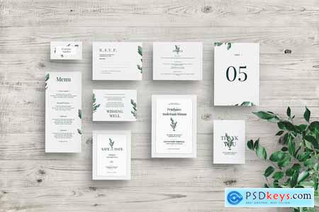 Wedding Invitation Suite Mockup 757JEMB