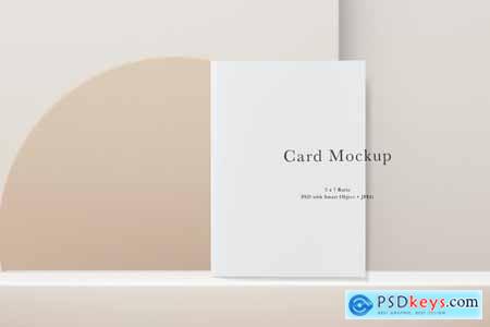 Card Mockup #823, White Invitation Mockup Q7MPKFF