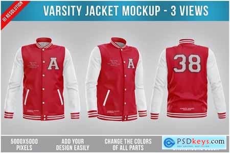 Varsity Jacket Mockup PSXTRB9