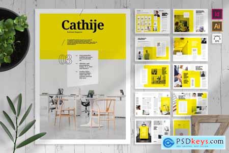 Cathije Business Magazine Template WEG6KSW