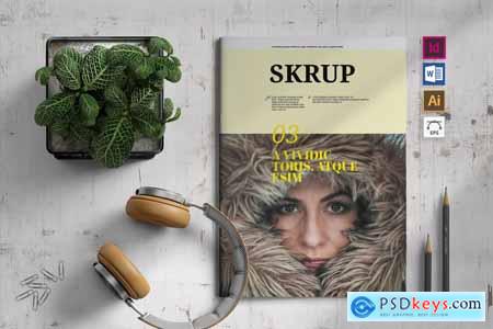 Skrup Magazine Template E6L52MU