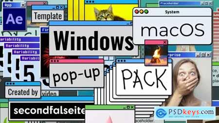 Windows macOS Pop-up Pack After Effects 38110800