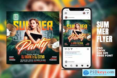 Summer Party Flyer Q56VB8Q