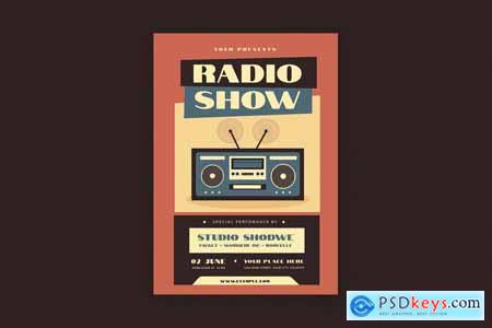 Radio Show Flyer FD7U594