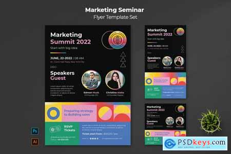 Marketing Seminar Flyer Set