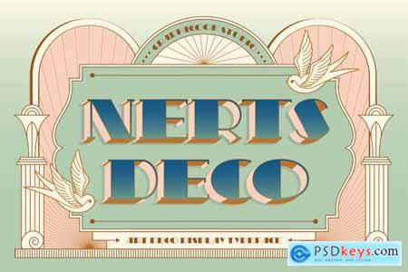 Nerts Deco Artdeco Display Typeface