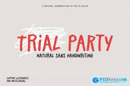 Trial Party Handwriting