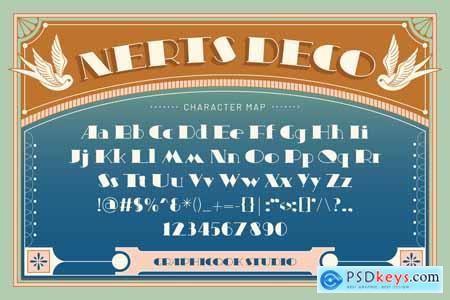Nerts Deco Artdeco Display Typeface