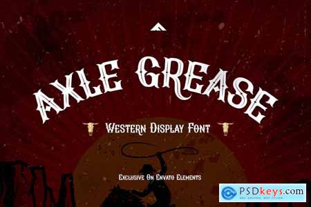 Axle Grease - Western Display Font