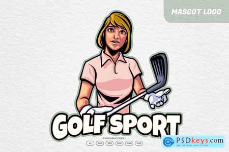Golf Sport Mascot Logo