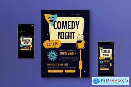 Comedy Night Flyer Set