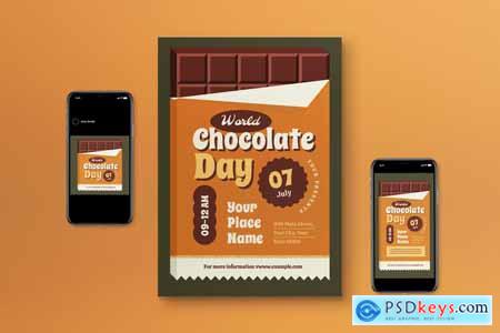 World Chocolate Day Flyer Set