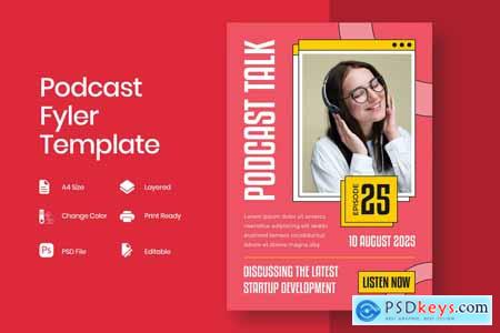 Podcast Flyer Template L29PU8H