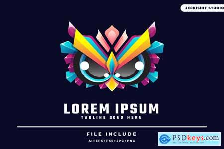 Colorful Owl Logo Template