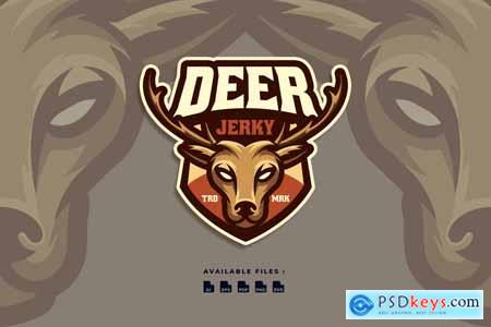 Deer Sport and Esport Mascot Character Logo
