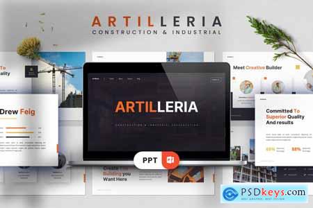 Artilleria - Construction Powerpoint Template