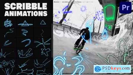 Abstract Scribble Animations for Premiere Pro 38246893