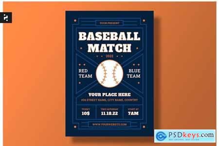 Baseball Match Flyer Set 6KN93RY