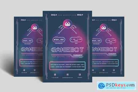 Gamebot Tournament - Game Flyer design