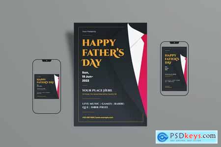 Happy Fathers Day Flyer TVJX7DY