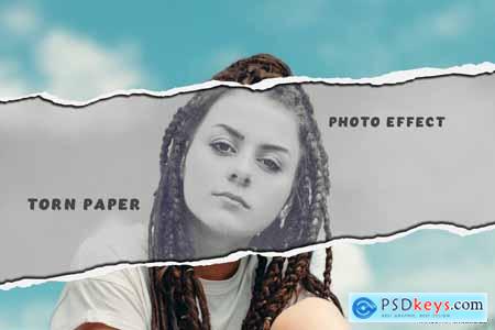 Torn Paper Photo Effect