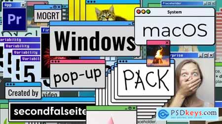 Windows macOS Pop-up Pack Premiere Pro 38309473