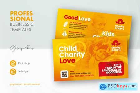 Charity Business Card Templates 3HB7UM4