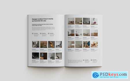 A4 Furniture Catalog Magazine Template