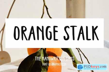 Orange Stalk - Handwritten Sans Font