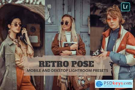 Retro Pose Lightroom Presets Dekstop and Mobile