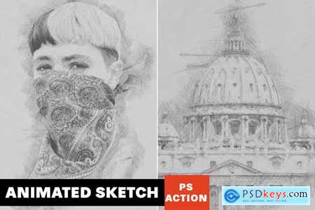 Animated Sketch Photoshop Action