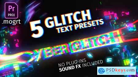 5 Glitch Title Presets For Premiere Pro MOGRT 27773583