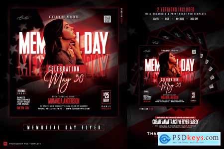 Memorial Day Party Flyer SPNGHYB