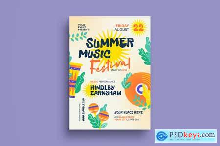 Summer Music Festival Flyer MDTEBMR