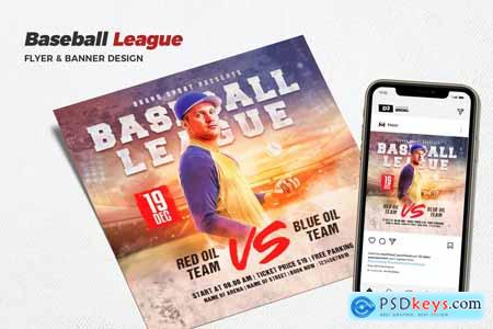 Baseball League Social Media Promotion