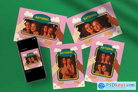 National Best Friend Day Greeting Card Photobooth