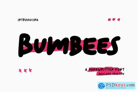 Bumbees Handwritten Font