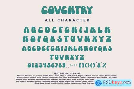 Coventry - Groovy Retro Font