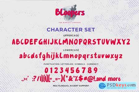 Bloopers - Fun Display Typeface