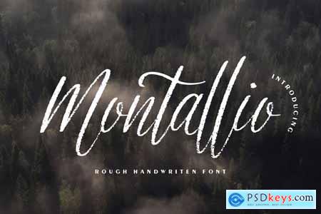 Montallio Rough Handwritten Font