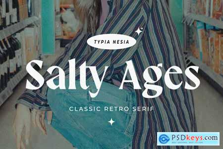 Salty Ages - Classic Bold Retro Vibe Serif