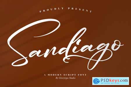 Sandiago Modern Script Font