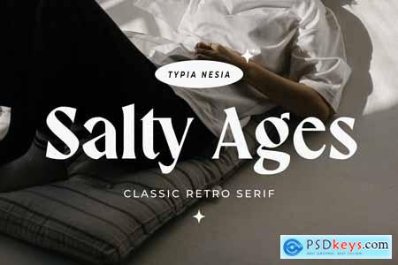 Salty Ages - Classic Bold Retro Vibe Serif
